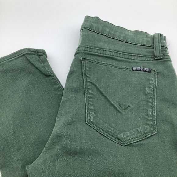 Hudson Womens Natalie Super Skinny‎ Jeans Green Size 28 - Picture 1 of 8